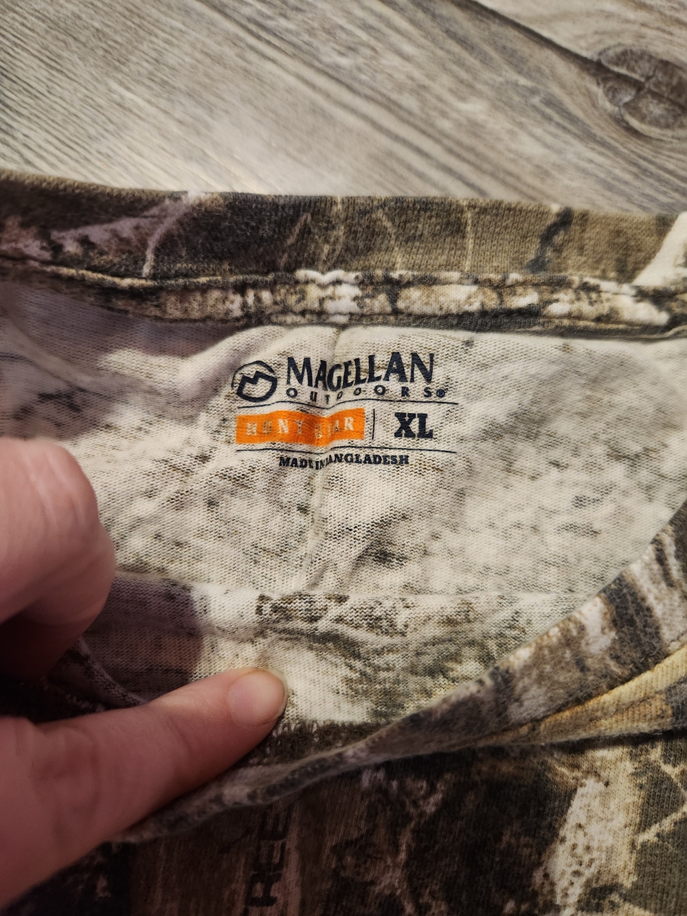 Magellan Outdoors Realtree-Inspired Short Sleeve Camo Tee - Brown/Green - Picture 2 of 2